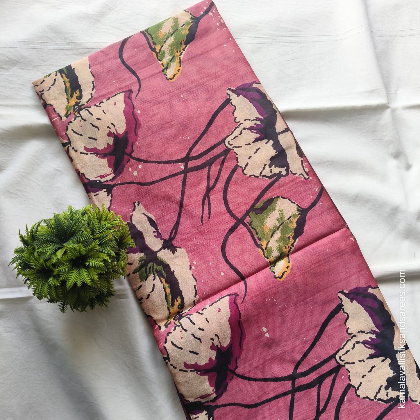 Tussar Saree Onion Pink colour