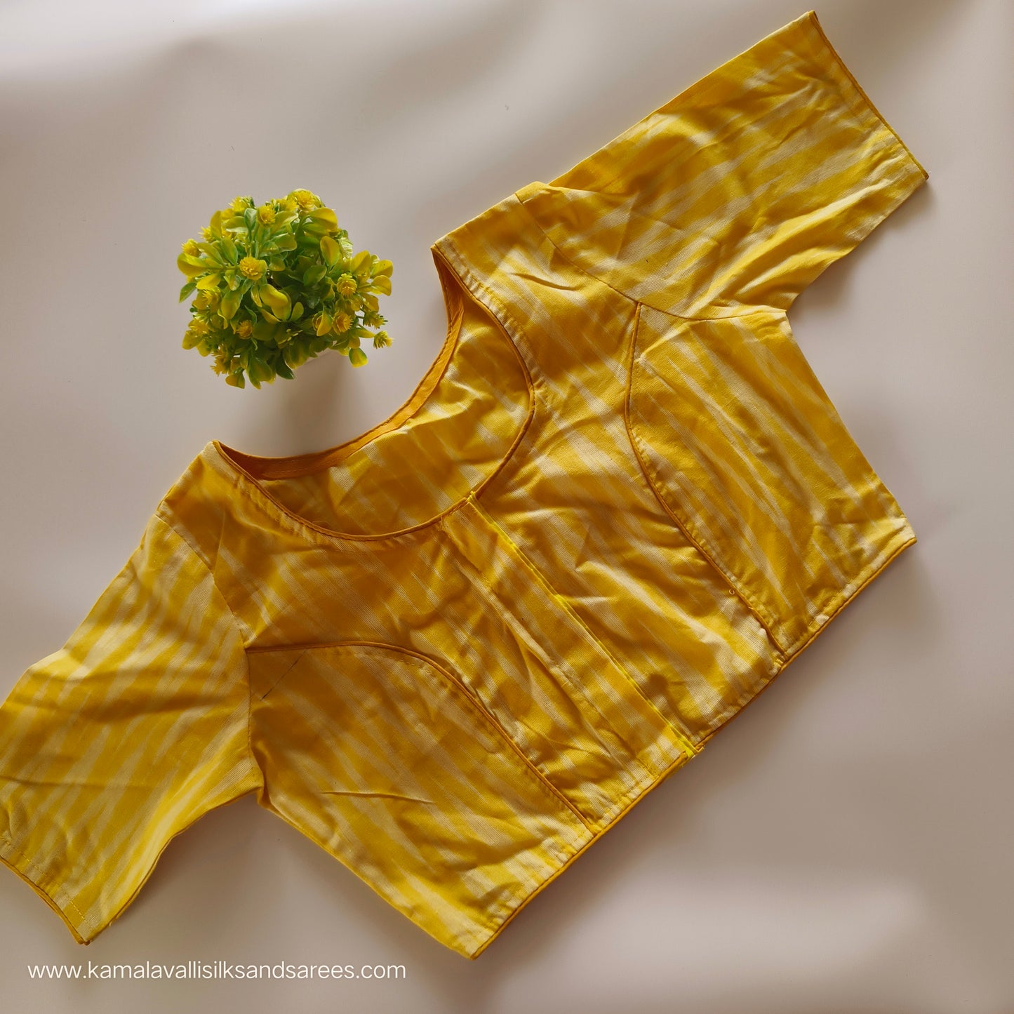 Yellow Colour Readymade Blouse