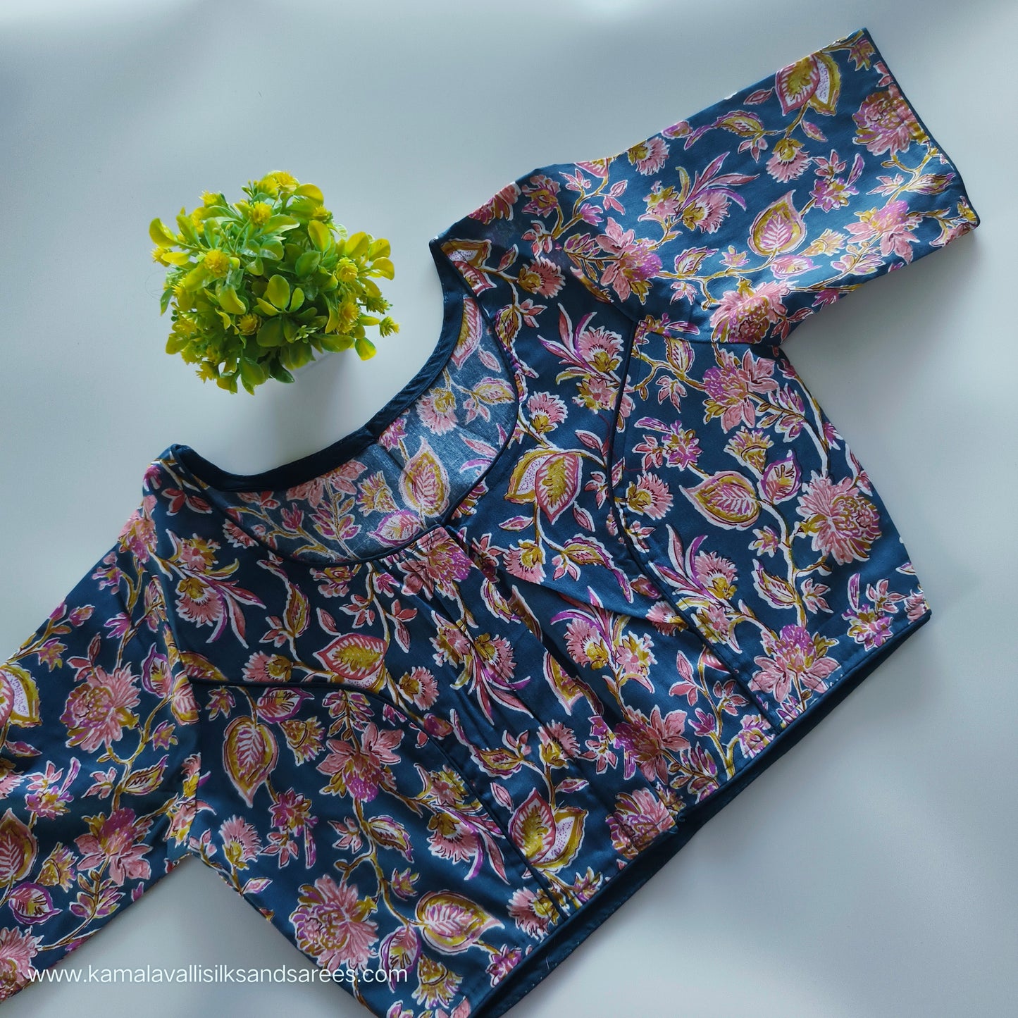 Blue Colour Readymade Blouse