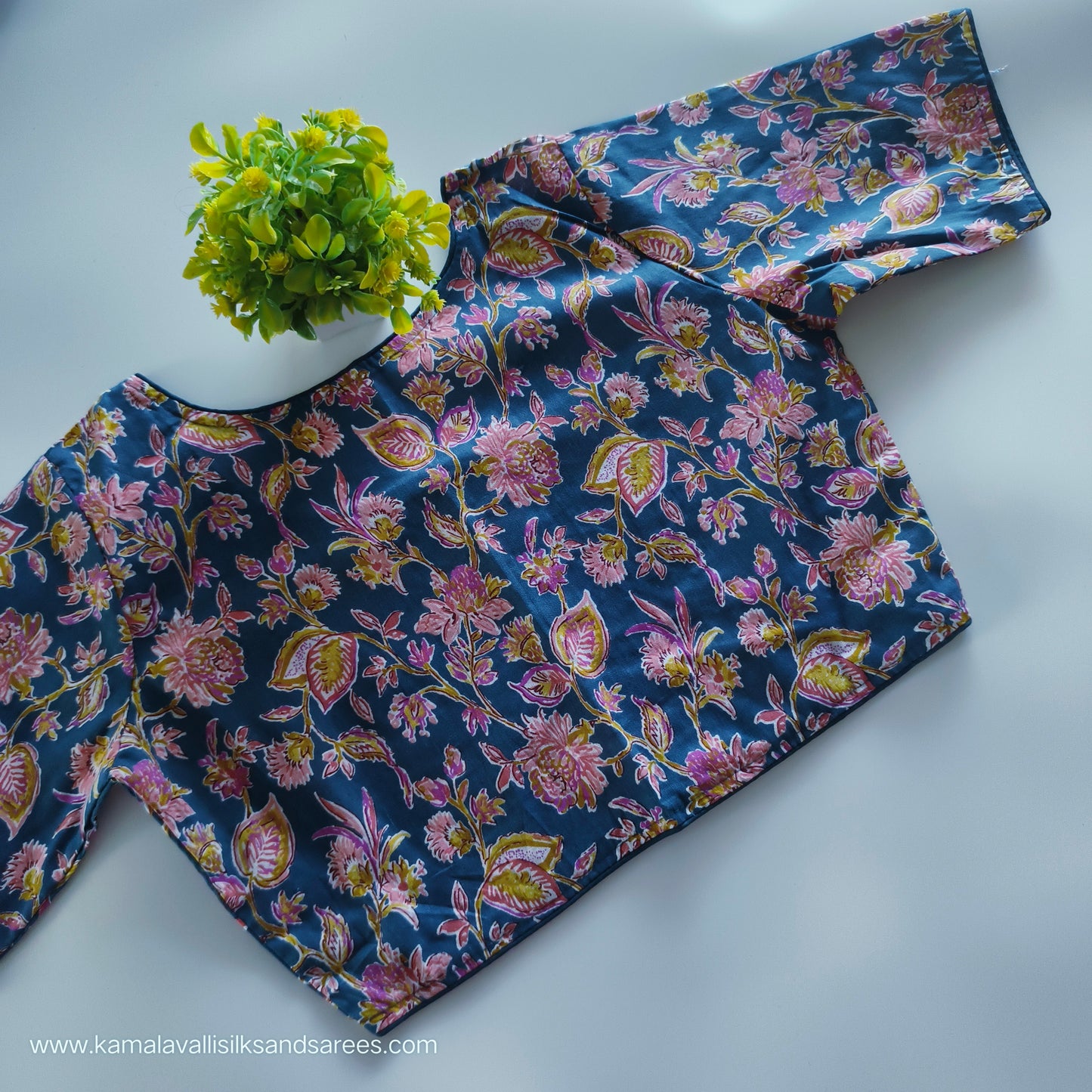 Blue Colour Readymade Blouse