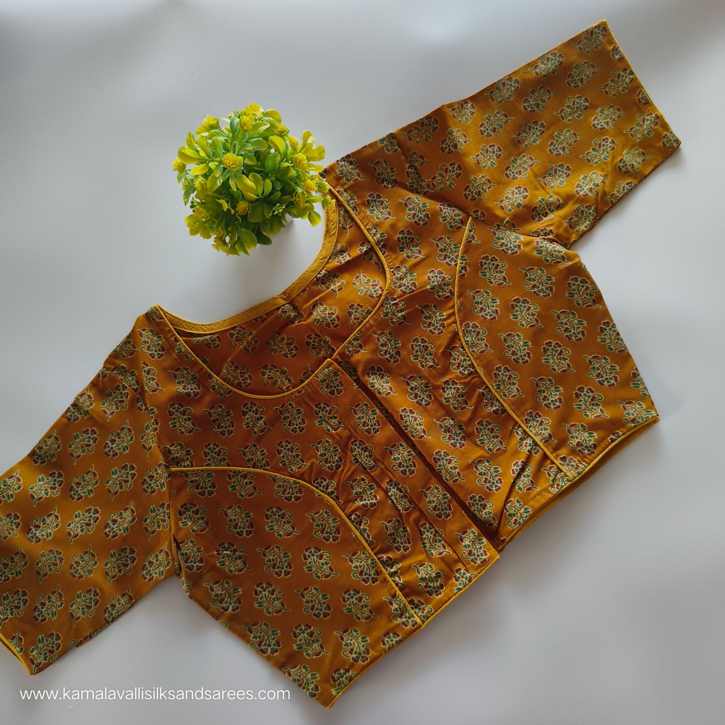 Mustard Colour Readymade Blouse