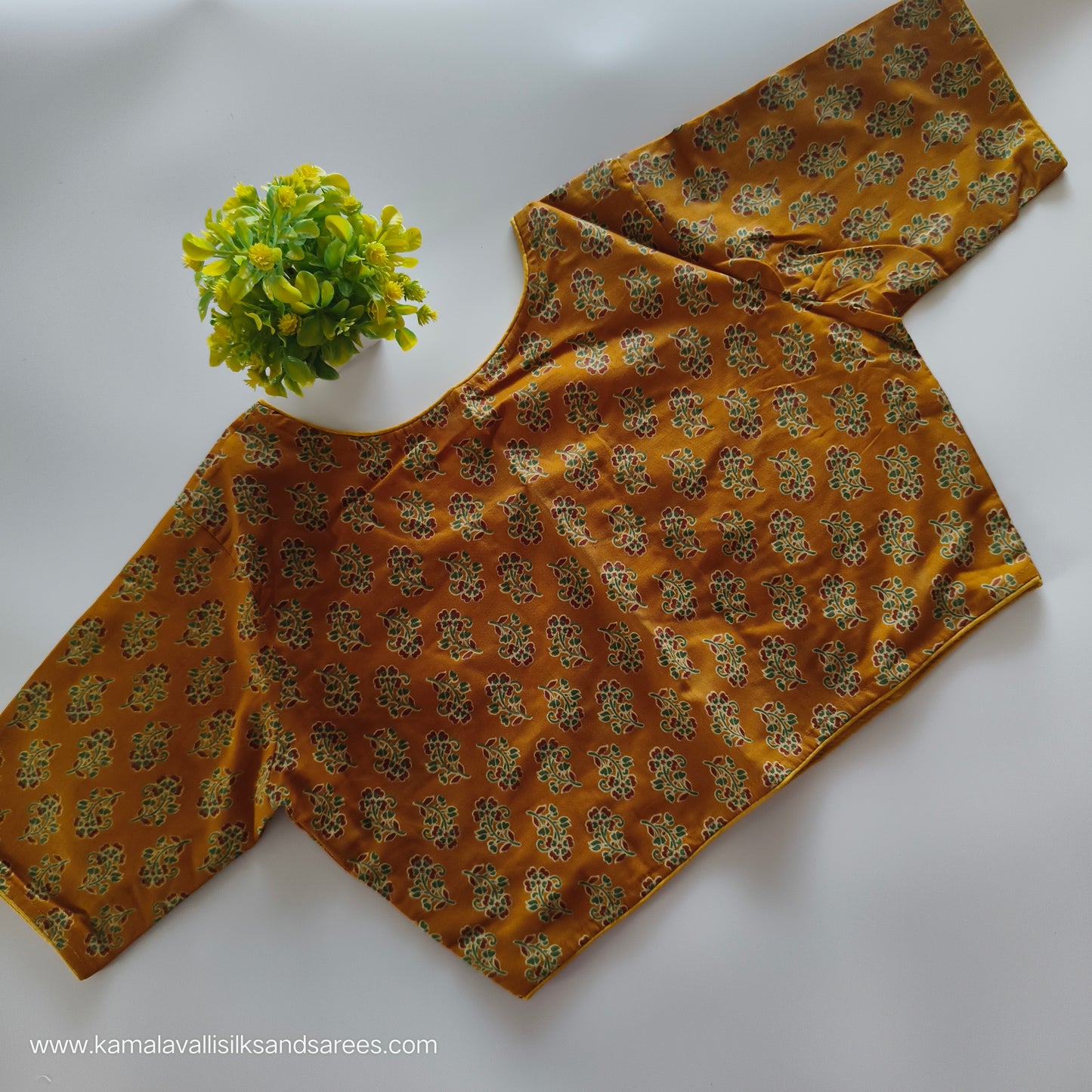 Mustard Colour Readymade Blouse