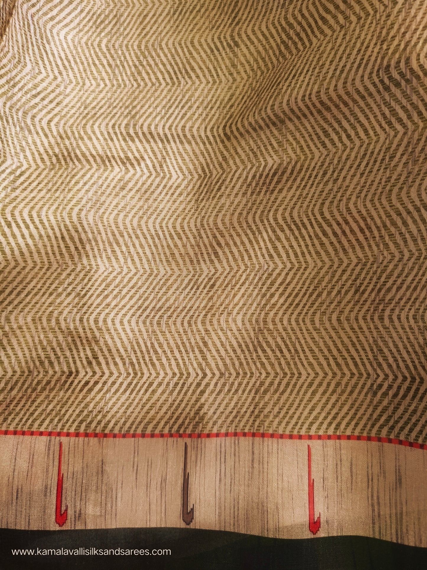 Jute Tussar Saree Green Colour