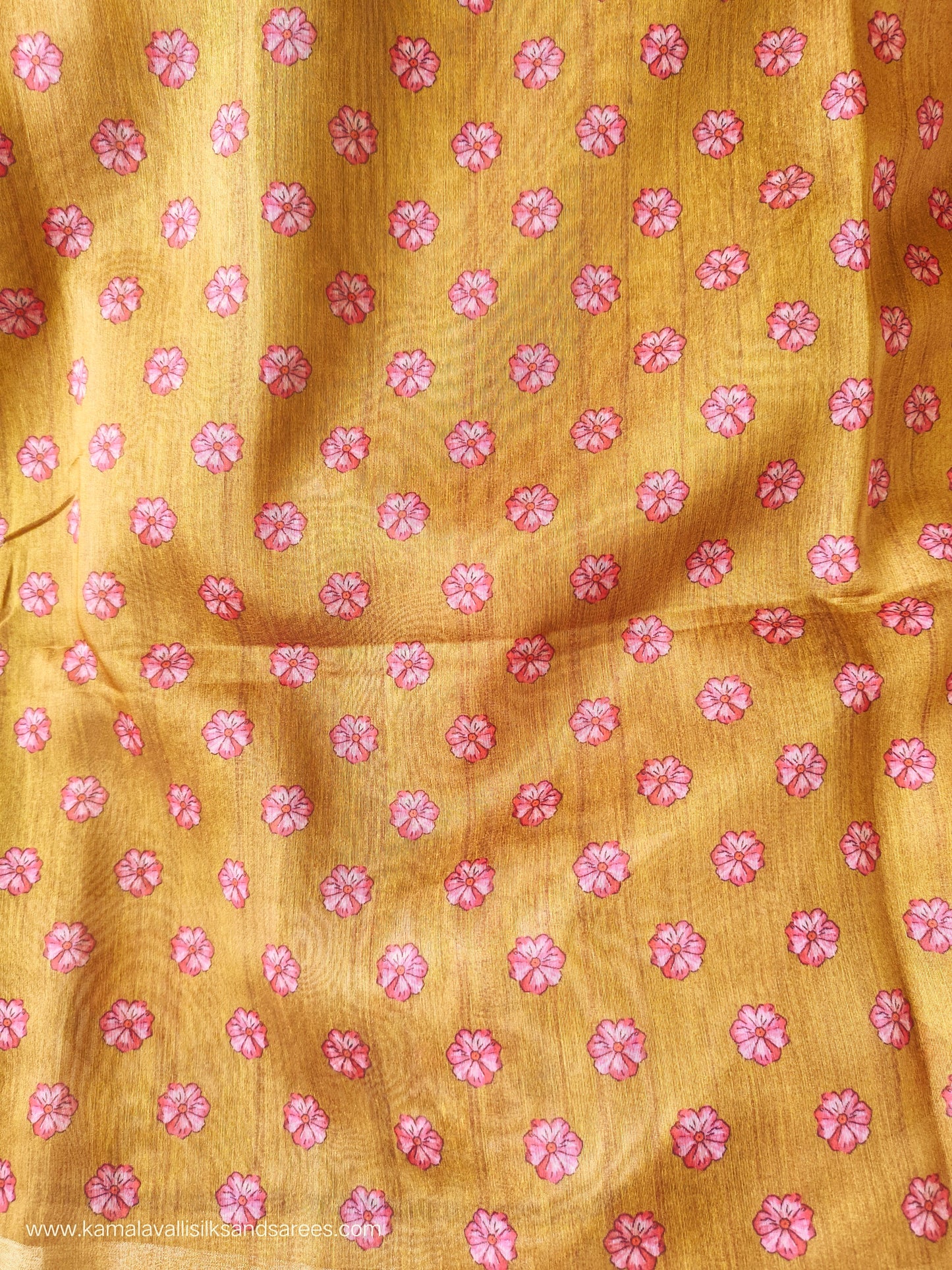 Chanderi Cotton Saree Green Colour