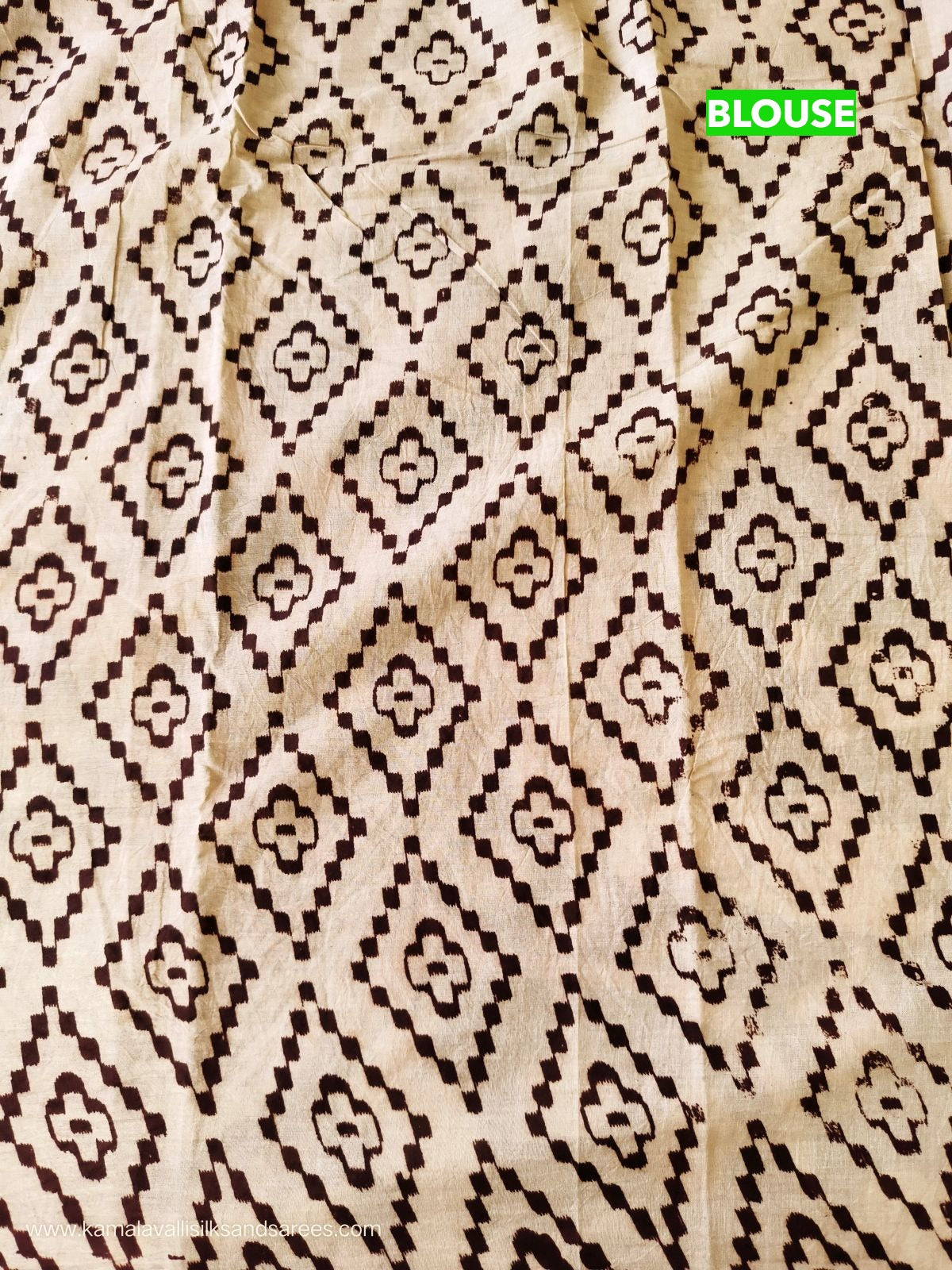 Kalamkari Cotton Saree Green Colour