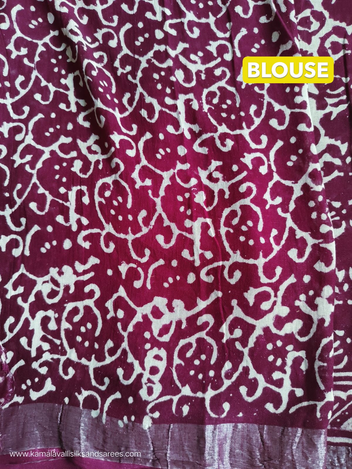 Pure Linen Cotton Saree Maroon Colour with Zari Border
