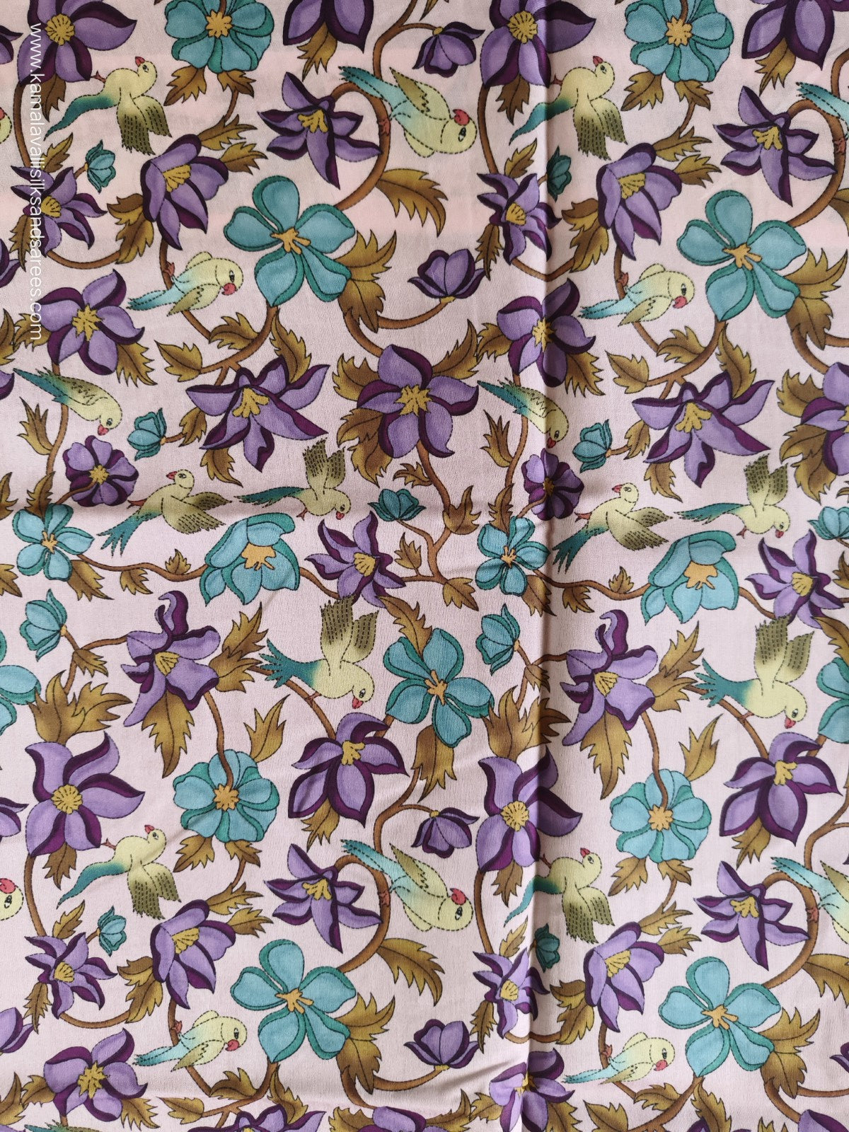 Semi Tussar Saree Purple Colour