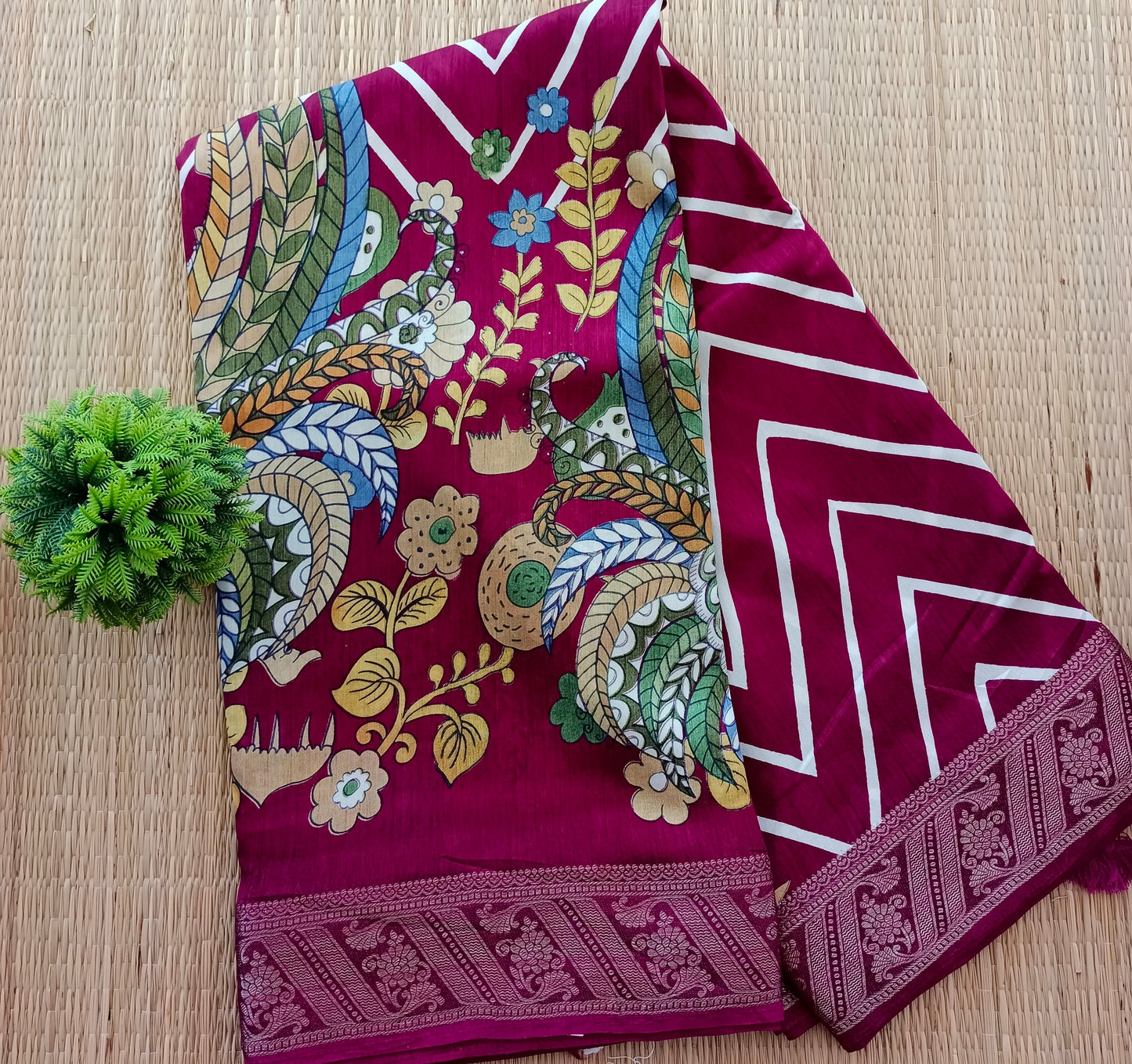 Binni Silk Saree brown