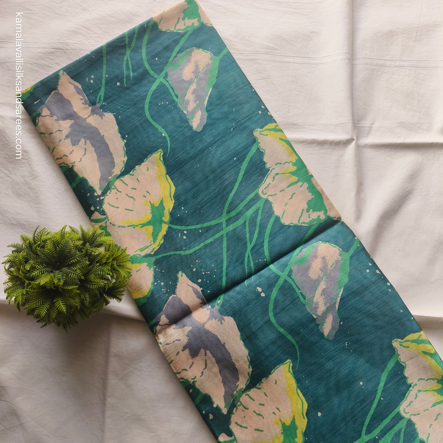 Tussar Saree Green colour