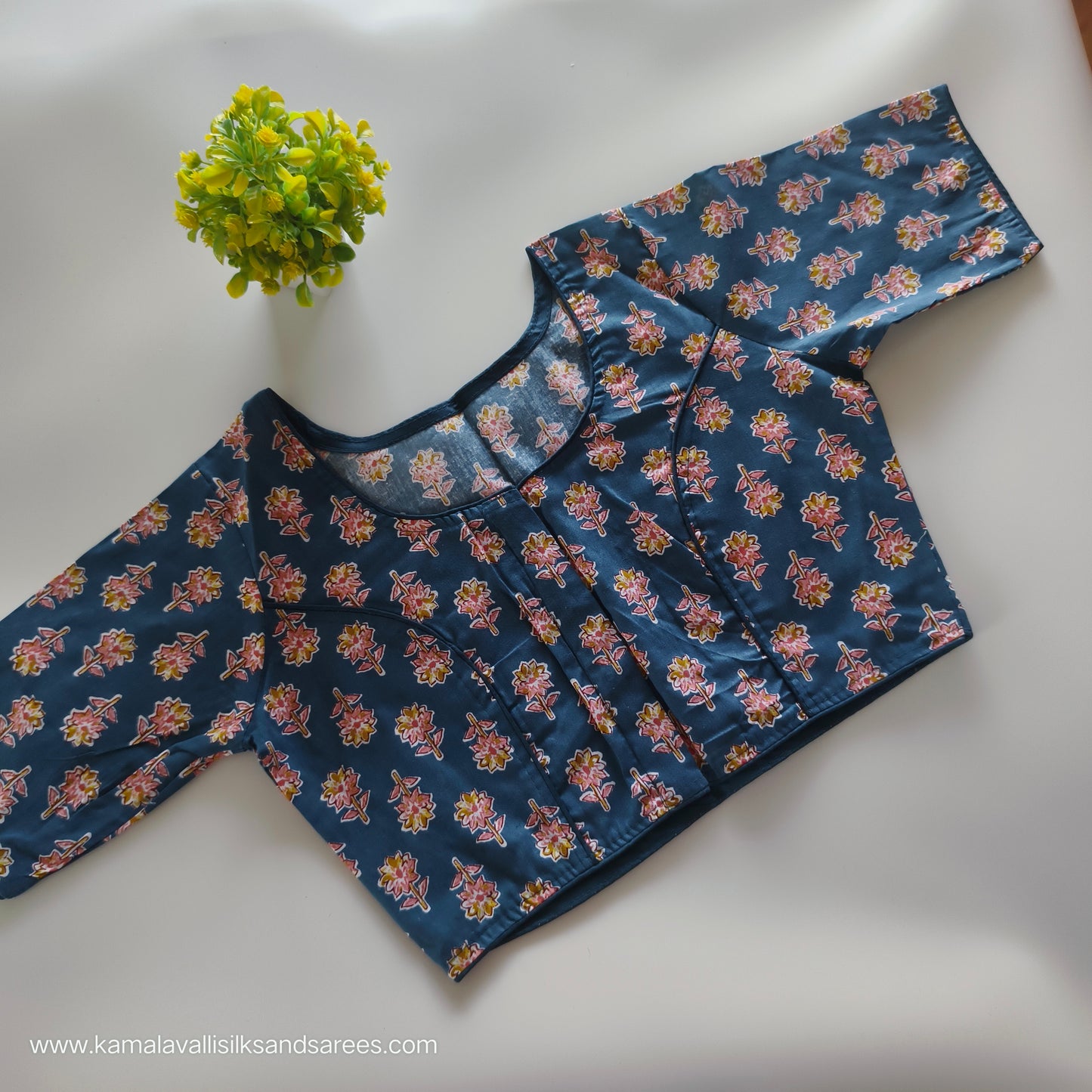 Blue Colour Readymade Blouse
