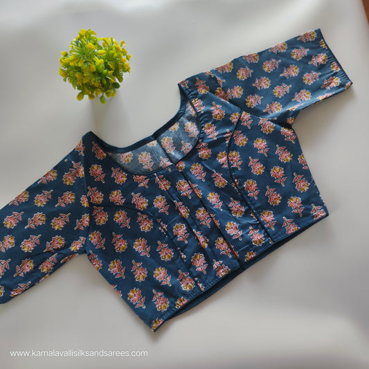 Blue Colour Readymade Blouse