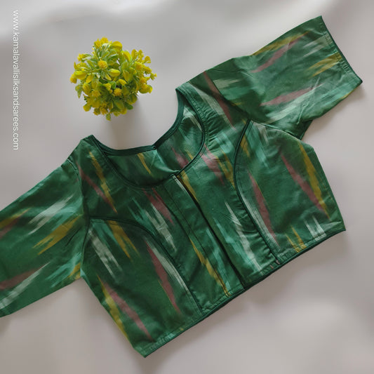 Green Colour Readymade Blouse