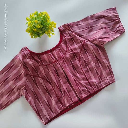Onion Pink Colour Readymade Blouse