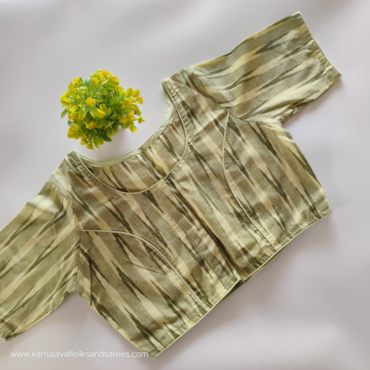 Pastel Green Colour Readymade Blouse