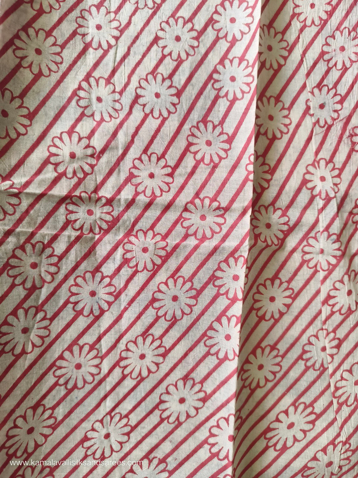 Kalamkari Cotton Saree Blue Colour