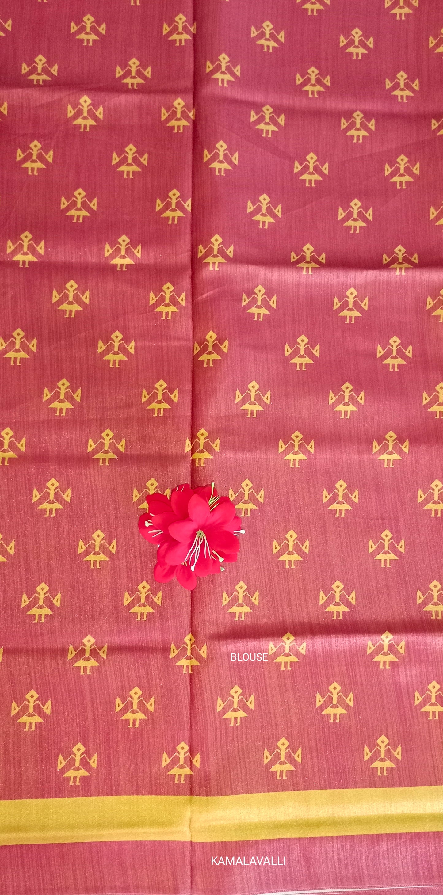 Linen Silk Saree Grey with Brown colour