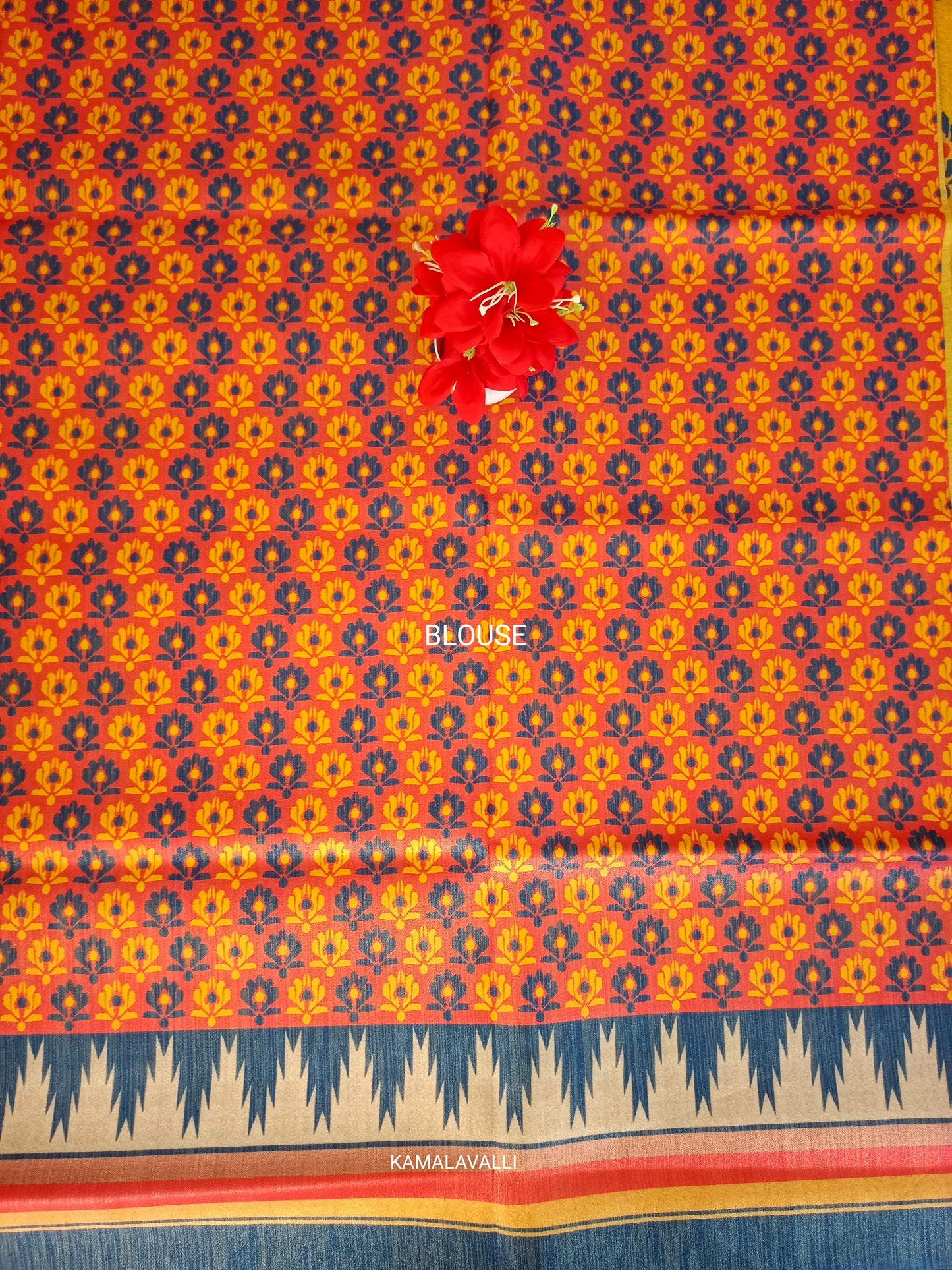 Linen Silk Saree mild Yellow and Blue Colour