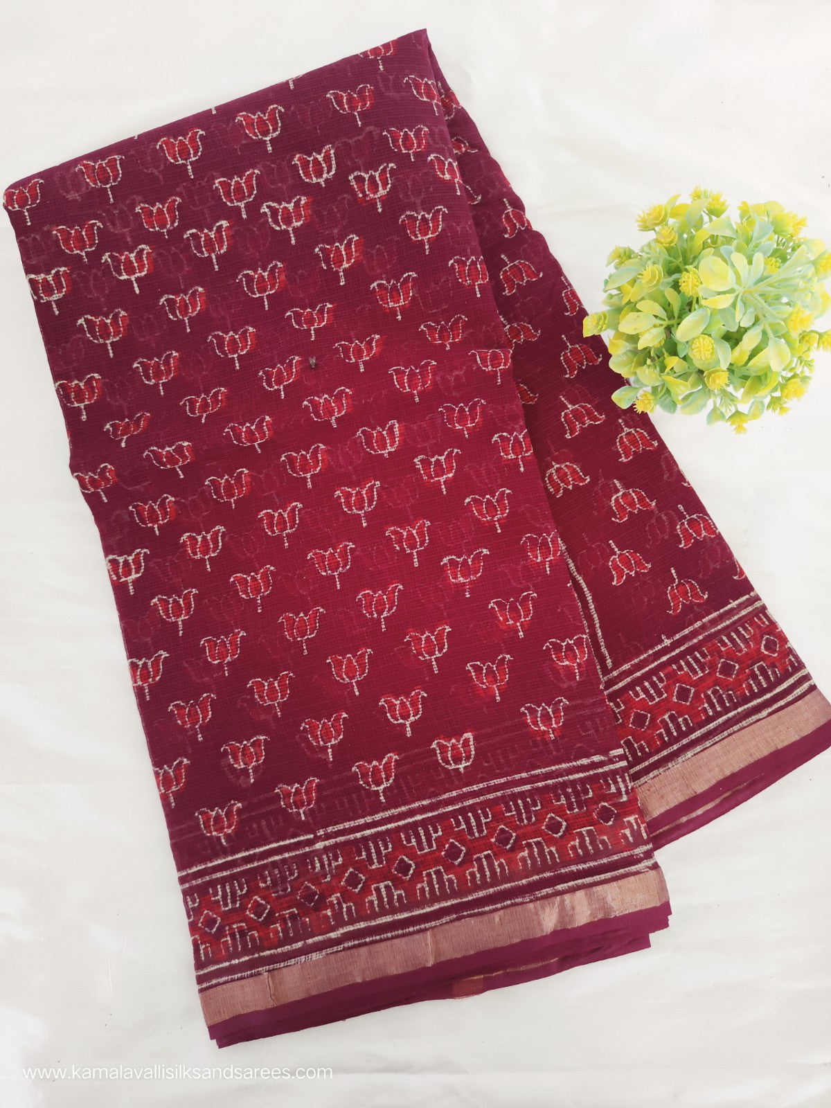Kota Doria Cotton Saree