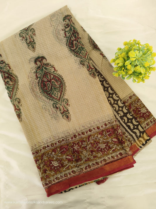 Kota Doria Cotton Saree