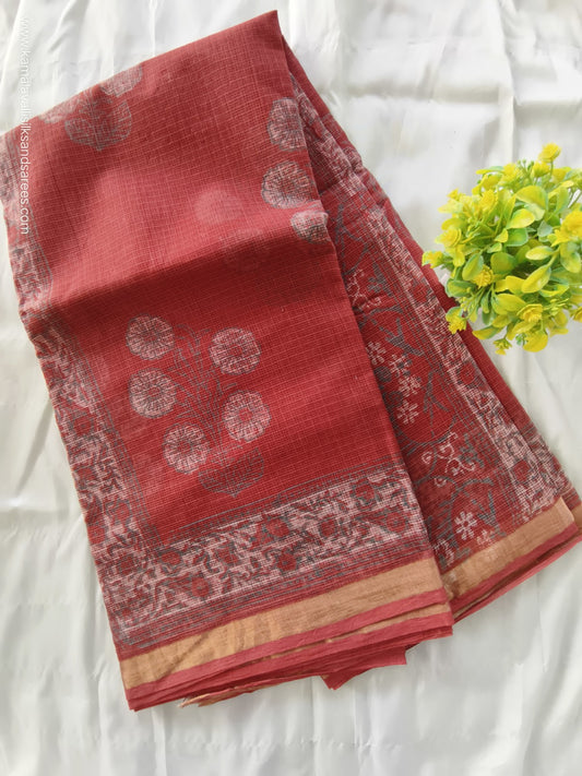 Kota Doria Cotton Saree