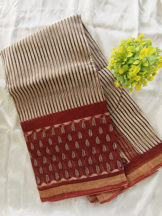Kota Doria Cotton Saree