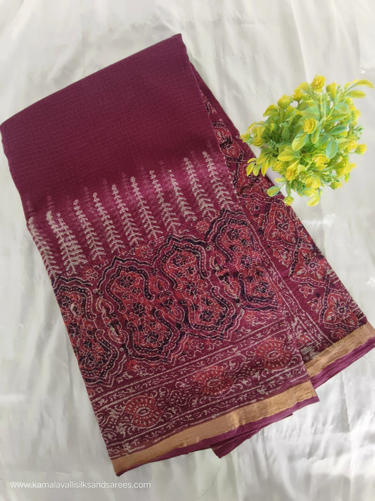 Kota Doria Cotton Saree