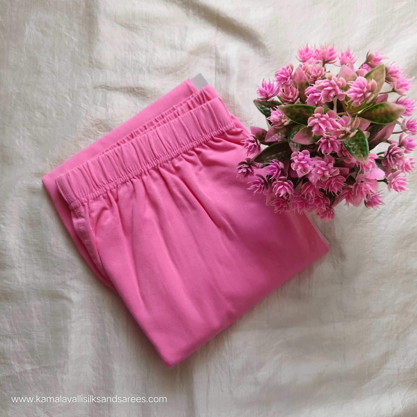 Ankle Fit Leggings Baby Pink Colour