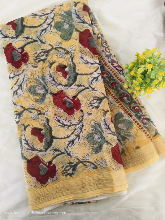 Maheshwari Silk Cotton Saree
