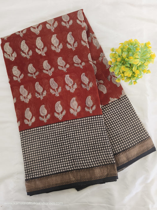 Maheshwari Silk Cotton Saree