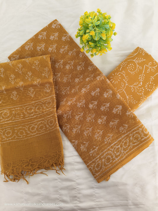 Kota Doria Cotton Salwar Dress Material Unstitched