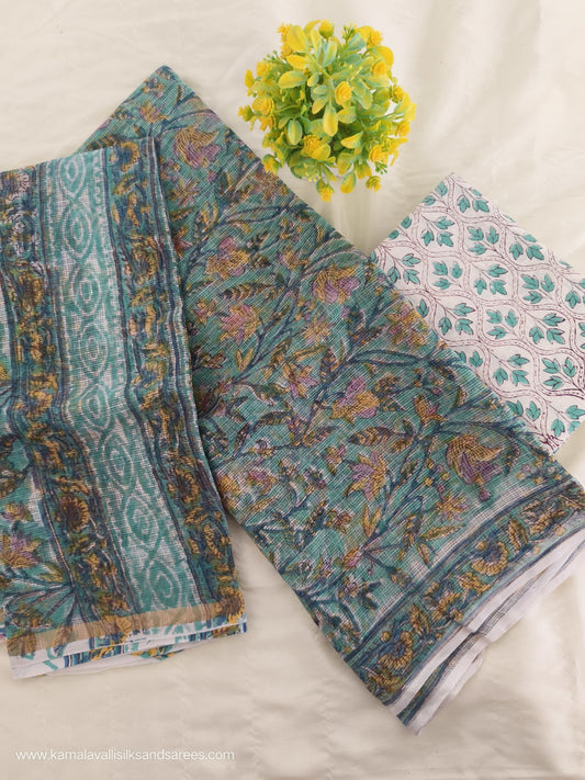 Kota Doria Cotton Salwar Dress Material Unstitched