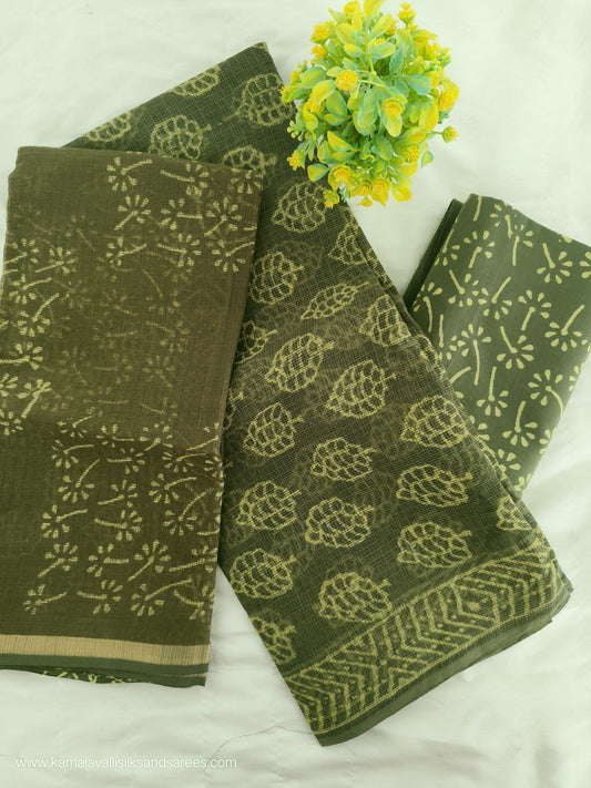 Kota Doria Cotton Salwar Dress Material Unstitched
