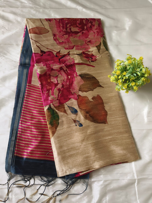 Semi Tussar Saree